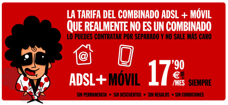 Pepephone combinado ADSL y móvil