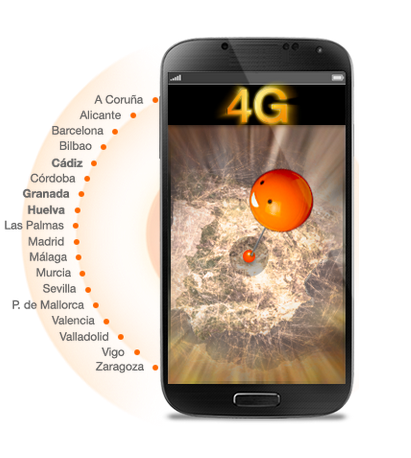 Mapa cobertura Orange 4G