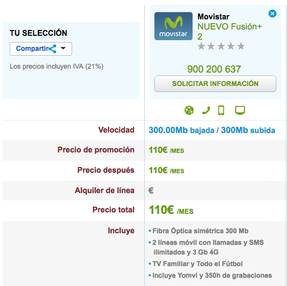 Movistar Fusión+ 2 